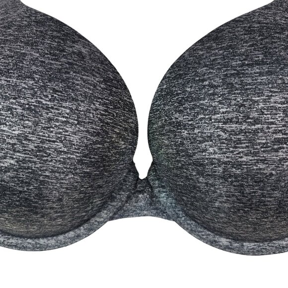 Victoria's Secret Underwire T Shirt Bra Gray 32DD Adj Padded Perfect Coverage - Picture 3 of 9